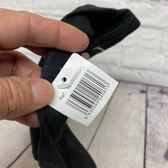 Tourist Hat Cap Strap Back Black Floridita Cuba Embroidered Lightweight Cotton - Picture 8 of 8